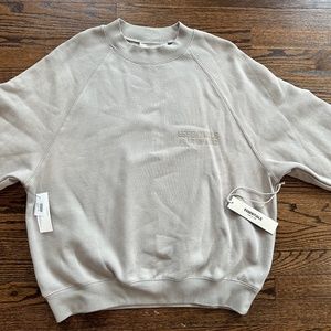 FEAR OF GOD ESSENTIALS  Logo-Flocked Cotton-Blend Jersey Sweatshirt